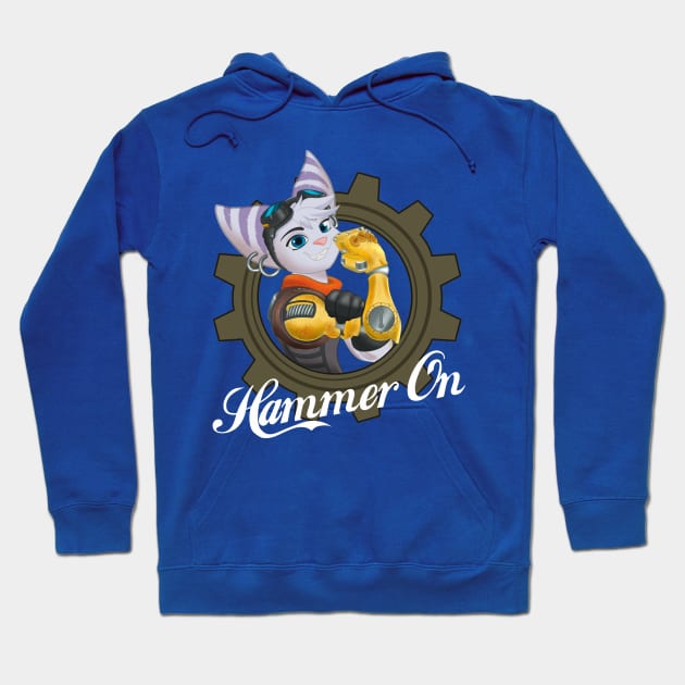 Rivet - Hammer On Hoodie by Terragon Arts